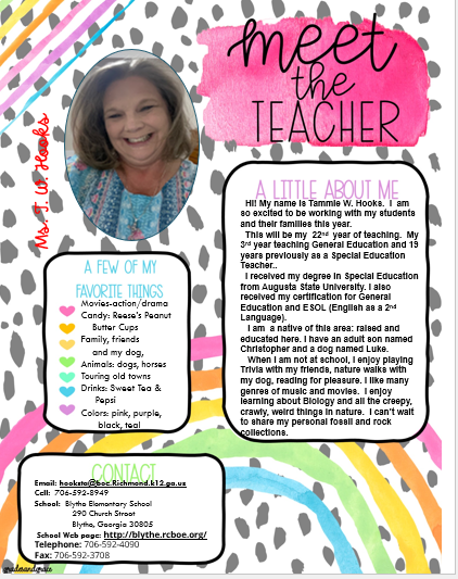 2023-2024 Meet the Teacher-English